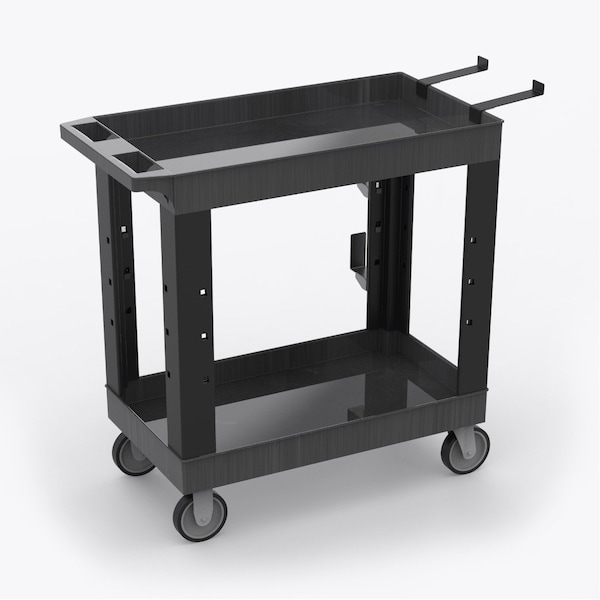Luxor 500 lbs. (250 lbs. per shelf, evenly distributed) Load Capacity, 18 in Overall L EC11-NDUST-B - main